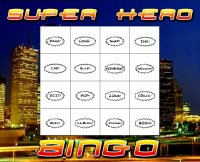 Superhero Bingo